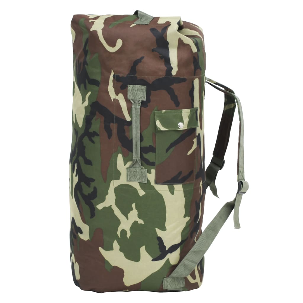 Army-Style Duffel Bag 85 L Camouflage - R and M Furniture