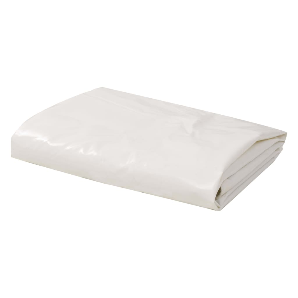 Tarpaulin 650 g/m2 4x5 m White - Merlin Deals