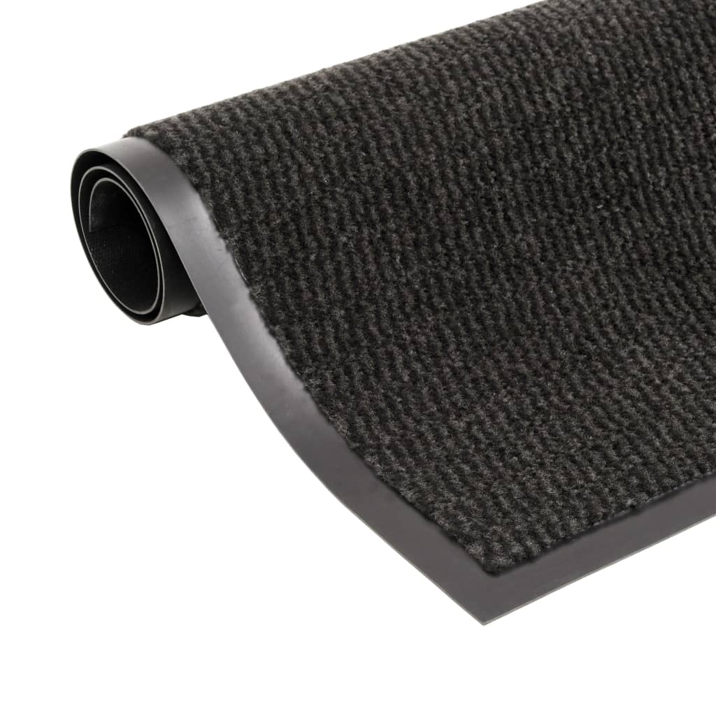 Dust Control Mat Rectangular Tufted 90x150cm Black - Style and Chic