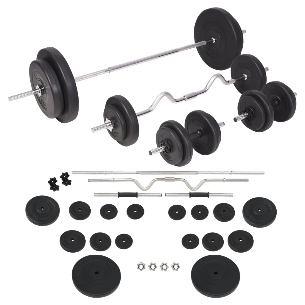 Barbell and Dumbbell Set 90 kg - Merlin Deals
