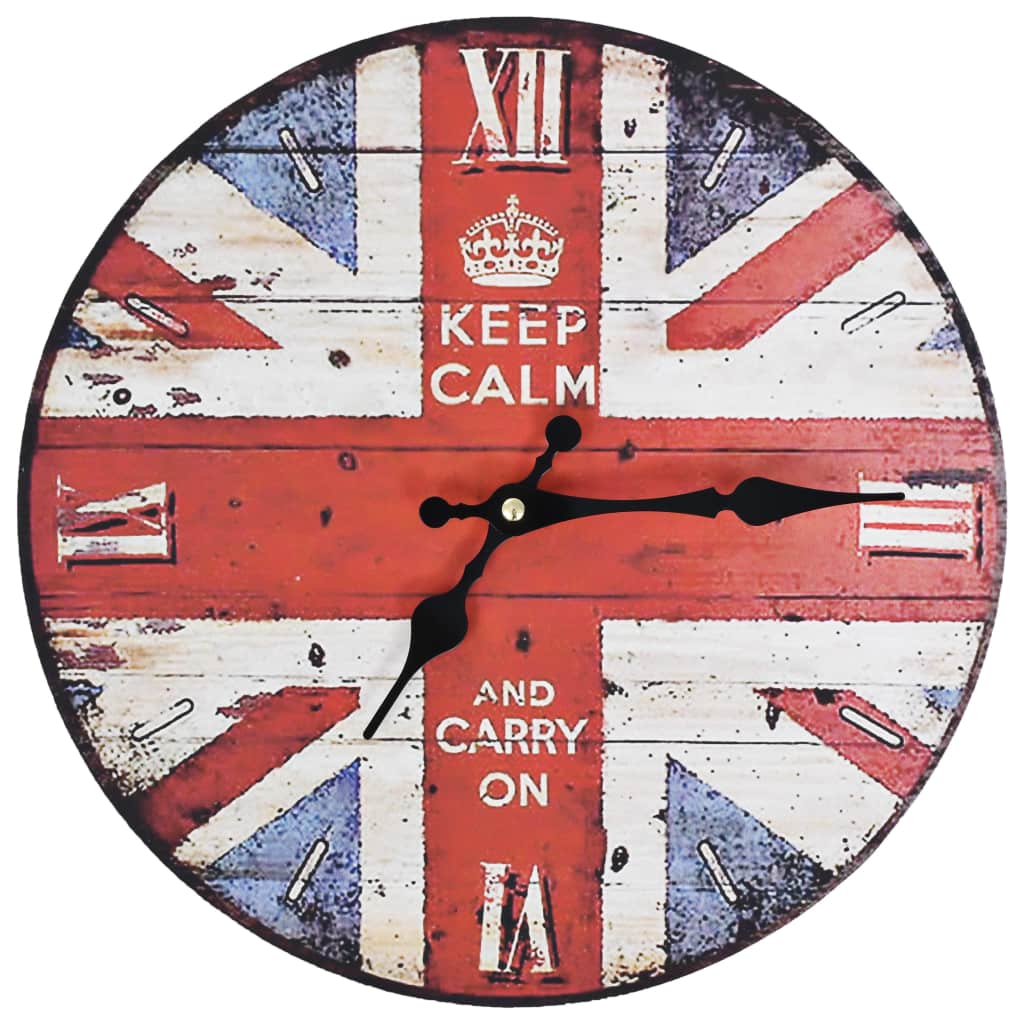 Vintage Wall Clock UK 30 cm - Design Hut