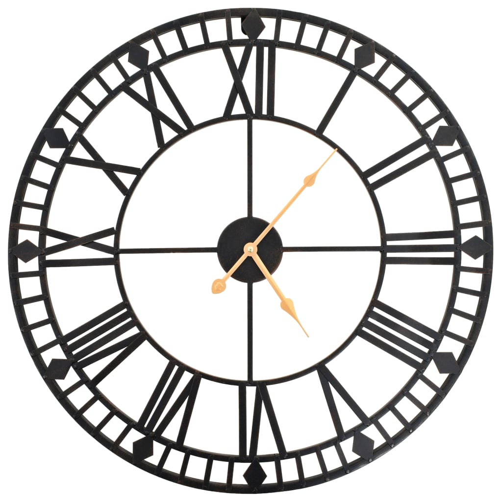 Vintage Wall Clock with Quartz Movement Metal 60 cm XXL - Tyrell & Tyrell