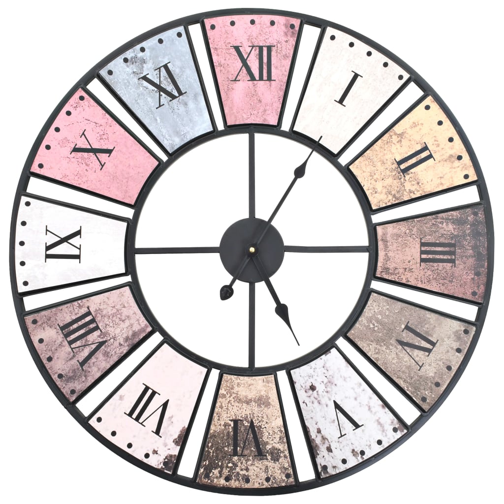 Vintage Wall Clock with Quartz Movement 60 cm XXL - Decor Base