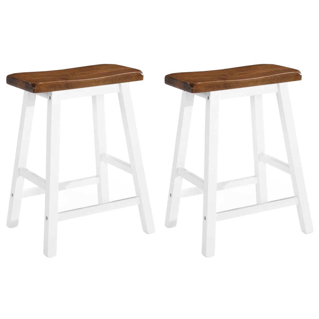 Bar Stools 2 pcs Solid Wood - Millennium Furniture