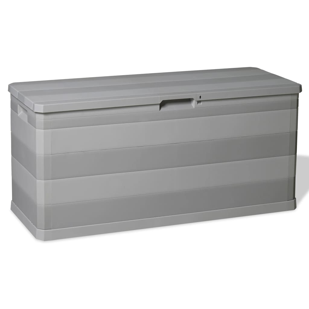Garden Storage Box Grey 117x45x56 cm - Unbeatable Bargains