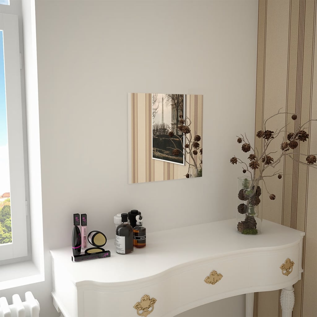Wall Mirror 40x40cm Square Glass - Design Hut