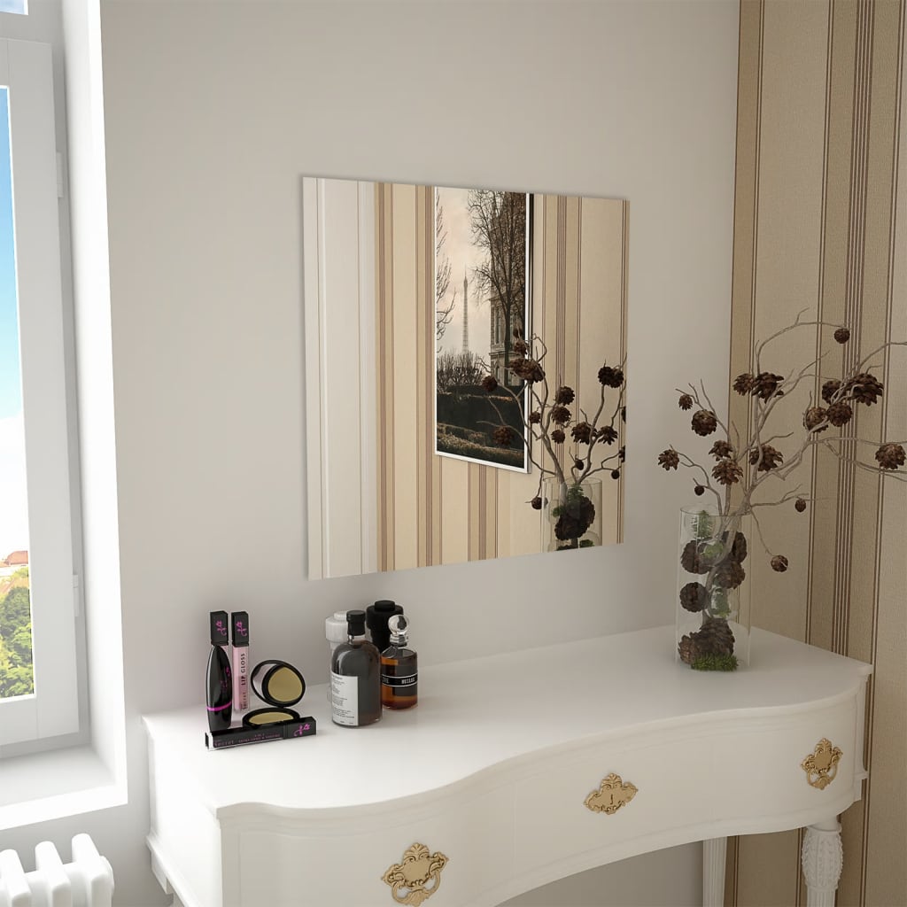 Wall Mirror 60x60 cm Square Glass - Merkel Designers