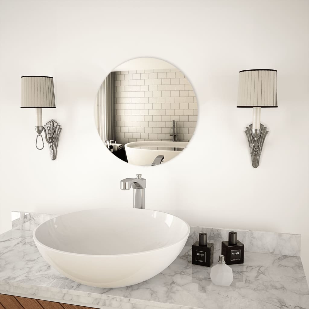 Wall Mirror 40 cm Round Glass - Sid & Sam