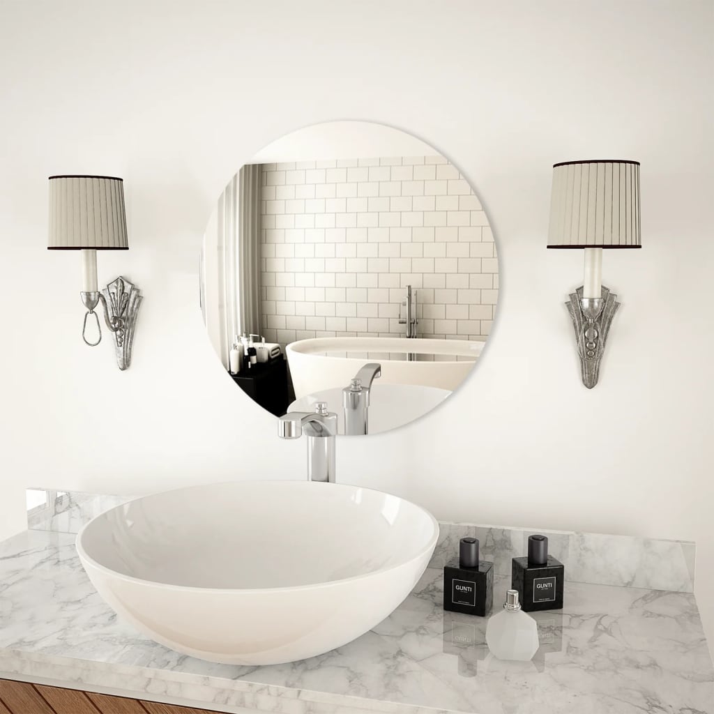 Wall Mirror 50 cm Round Glass - Tyrell & Tyrell