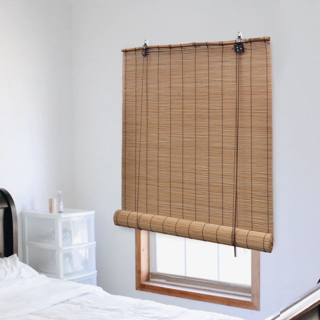 Roller Blind Bamboo 150x160 cm Brown - Merkel Designers