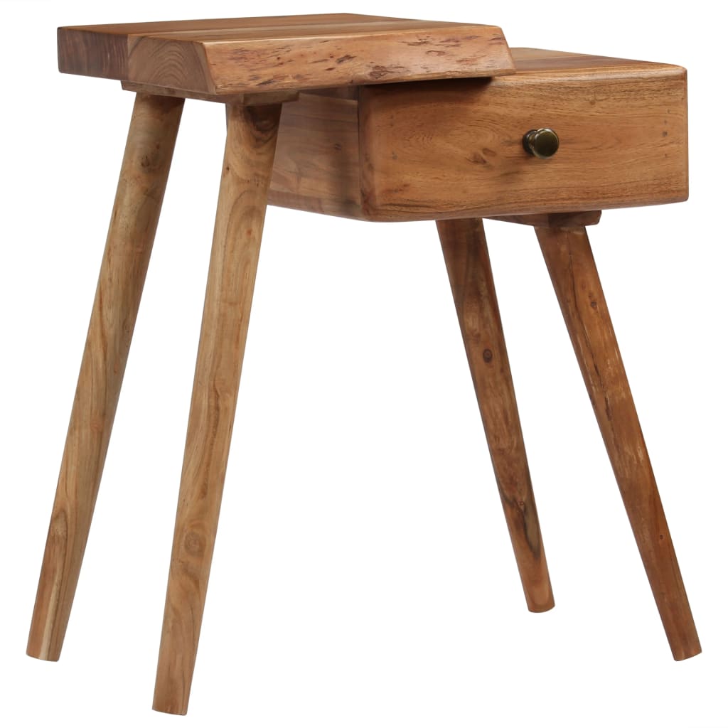 Bedside Table - GALLIPOLI Nightstand Natural 45cm - Casper Homes