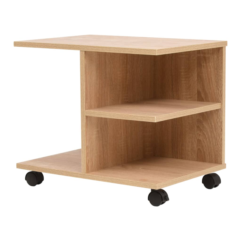 Rolling Shelf 50x35x42 cm Oak - Merkel Designers