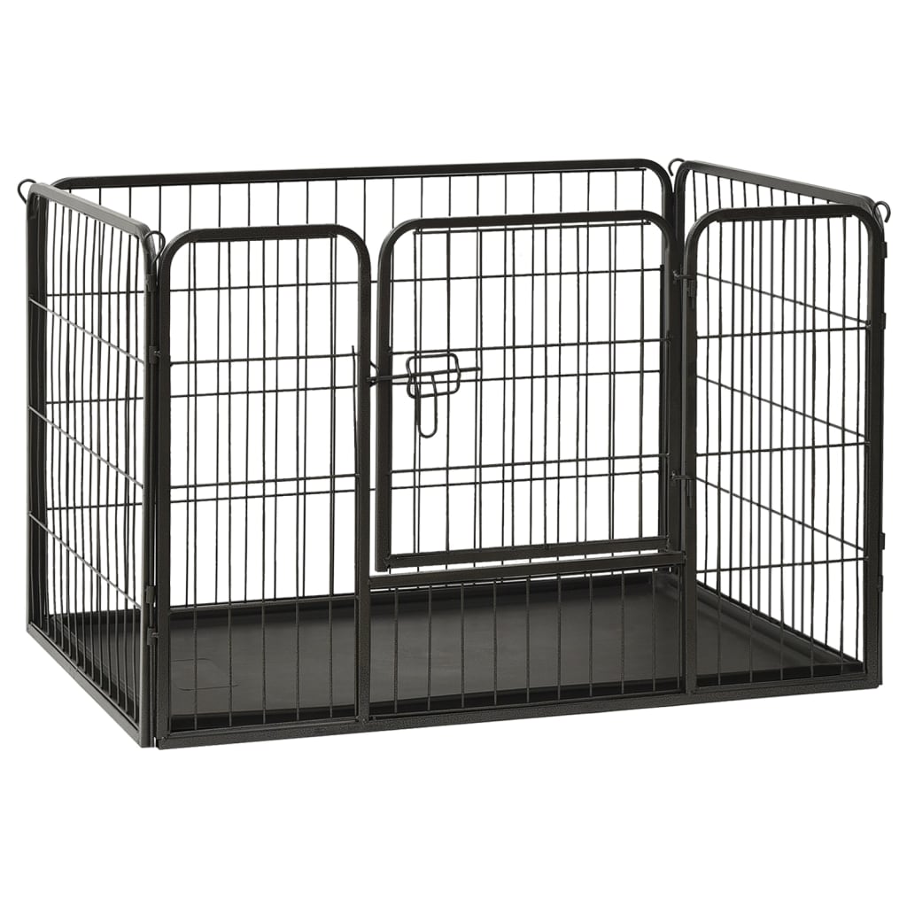 Puppy Playpen Steel 91.5x59x61 cm - Brittle & Co