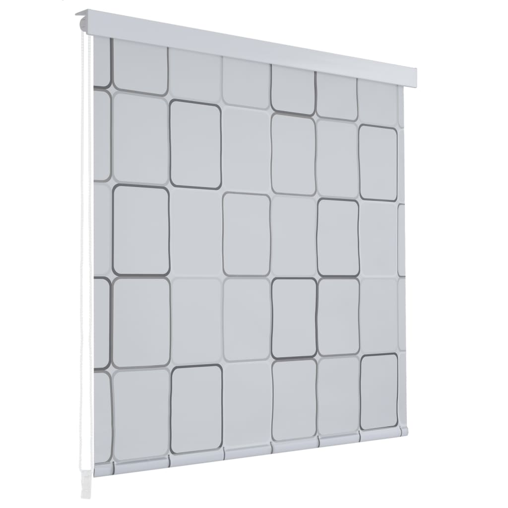 Shower Roller Blind 80x240 cm Square - Design Hut
