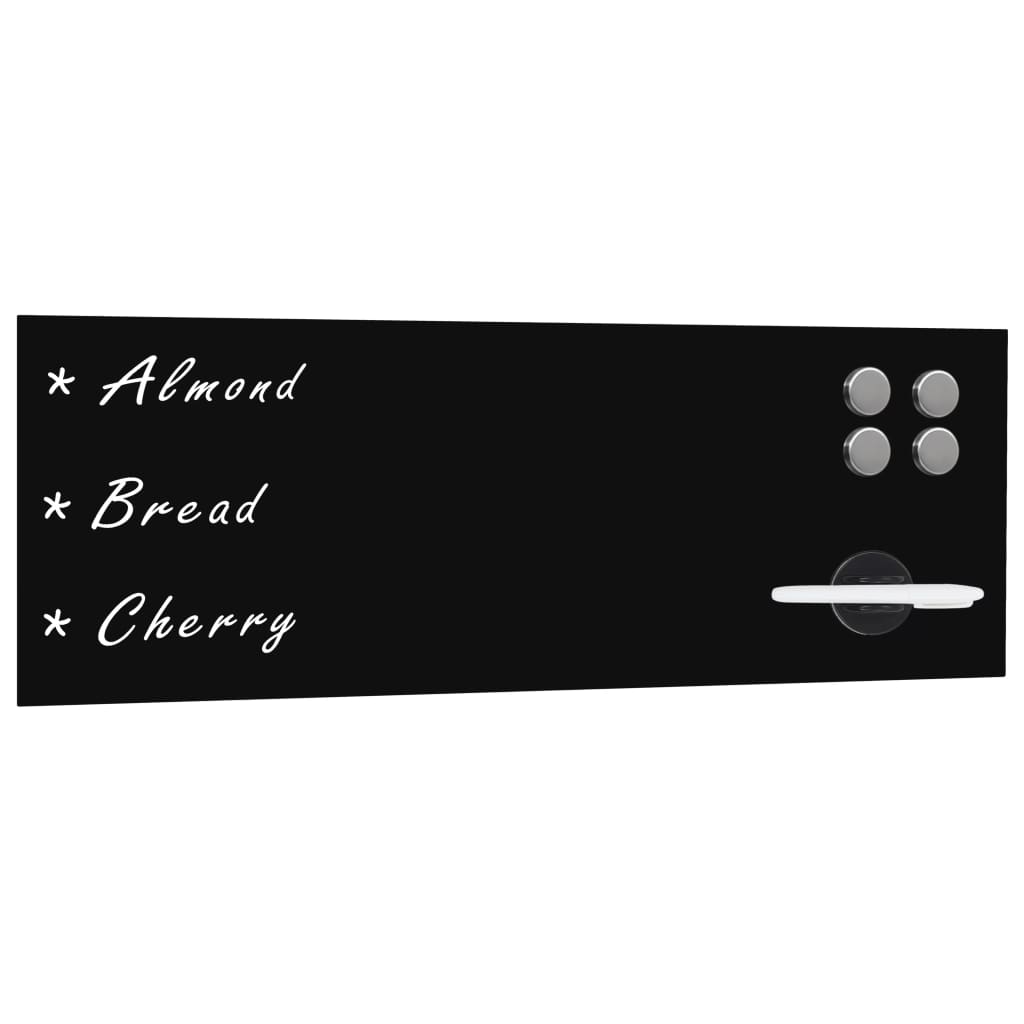 Wall Mounted Magnetic Blackboard Glass 60x20 cm - Direct Imports