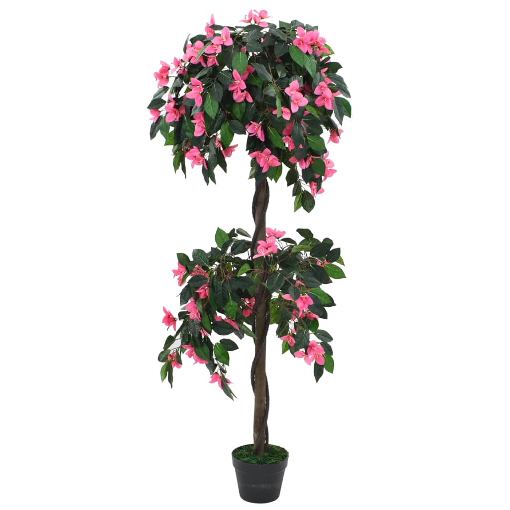 Artificial Rhododendron Plant with Pot 155 cm Green and Pink - Style and Chic