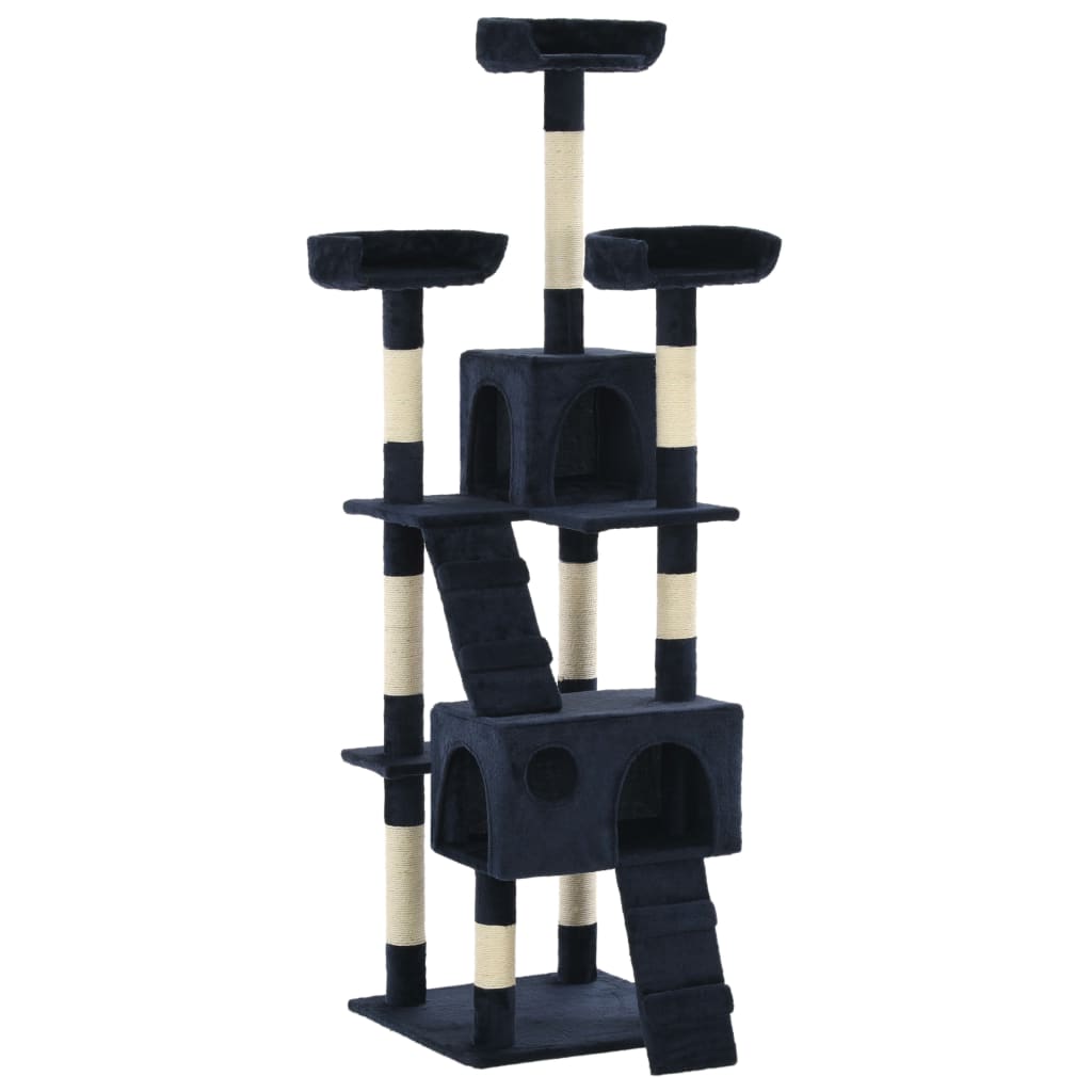 Cat Tree with Sisal Scratching Posts 170 cm Blue - R and M Furniture