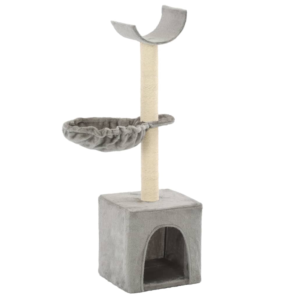 Cat Tree with Sisal Scratching Posts 105 cm Grey - Millennium Furniture