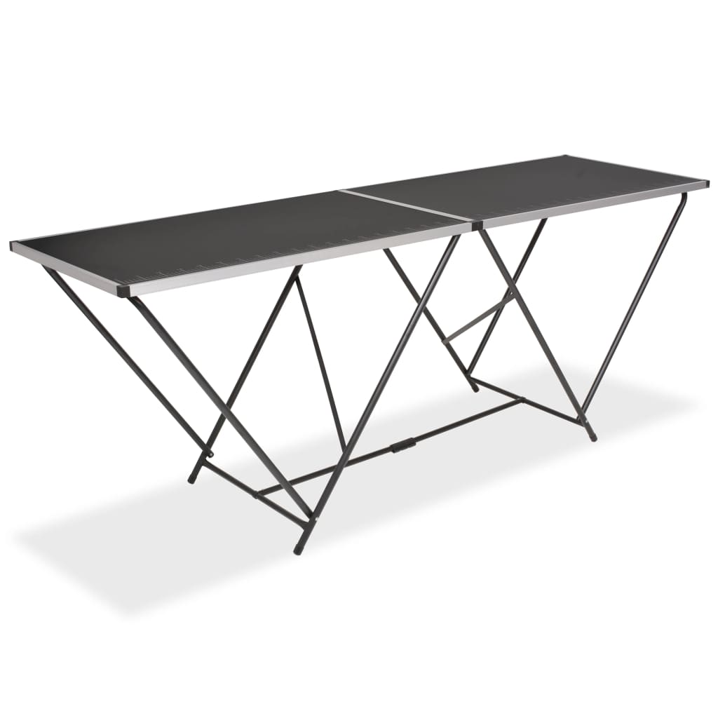 Folding Pasting Table MDF and Aluminium 200x60x78 cm - R and M Furniture