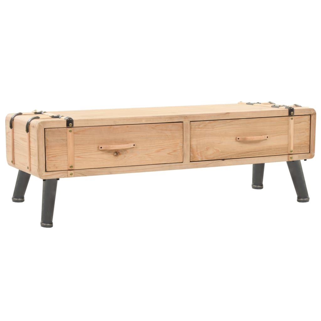 TV Cabinet Solid Fir Wood 120x33x35 cm - Casper Homes