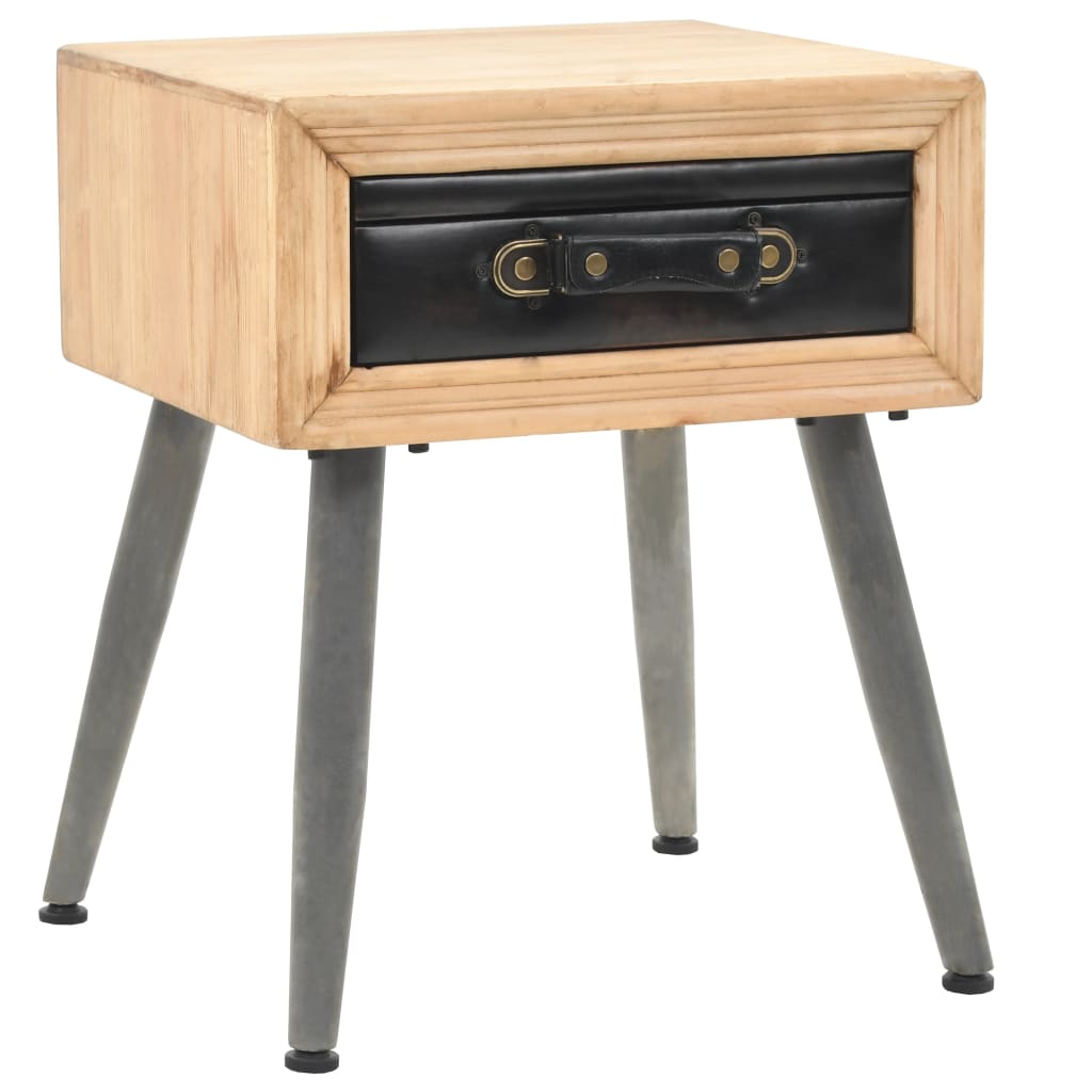 Bedside Table - HENDERSON Nightstand Oak 43cm - Merkel Designers