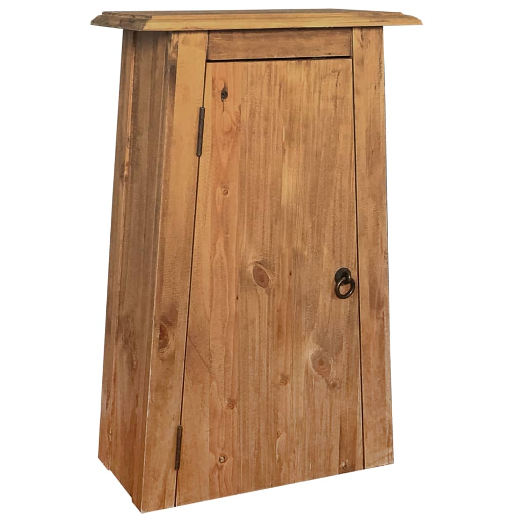 Bathroom Wall Cabinet Solid Pinewood 42x23x70 cm - Unbeatable Bargains