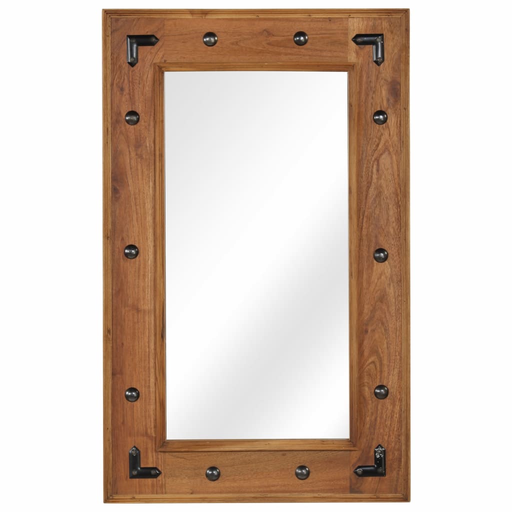 Mirror Solid Acacia Wood 50x80 cm - Millennium Furniture