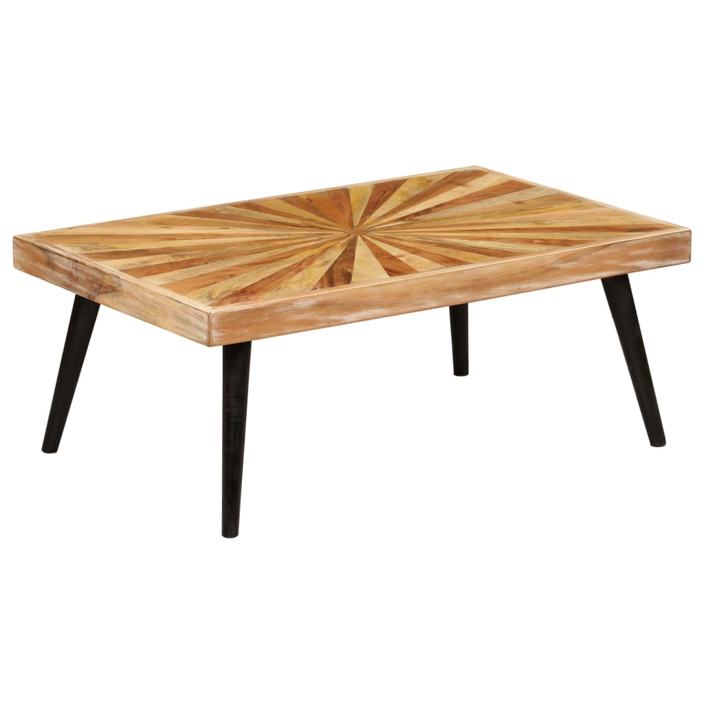 Coffee Table Solid Mango Wood 90x55x36 cm - Merkel Designers