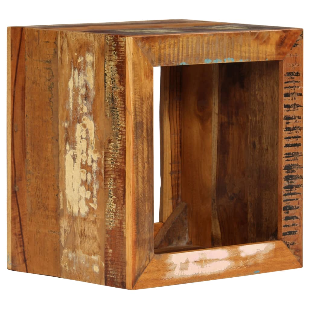 Stool 40x30x40 cm Solid Reclaimed Wood - Tyrell & Tyrell