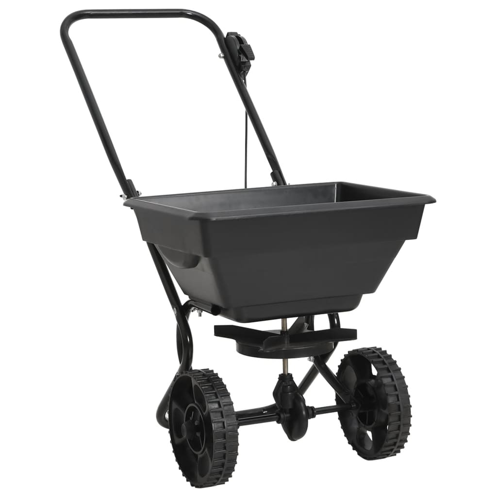 Walk Behind Salt Spreader PVC and Steel 92x46x70 cm 15 L - Merlin Deals