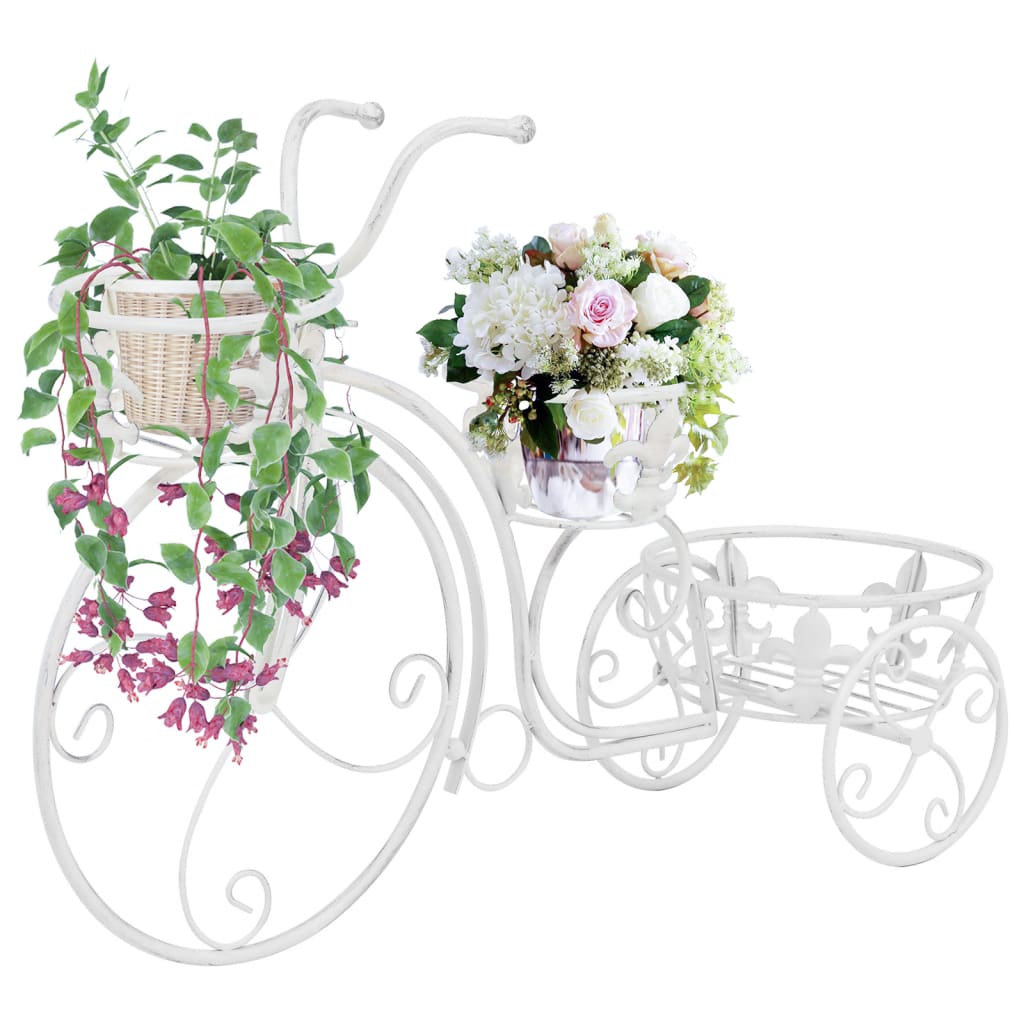 Plant Stand Bicycle Shape Vintage Style Metal - R and M Furniture