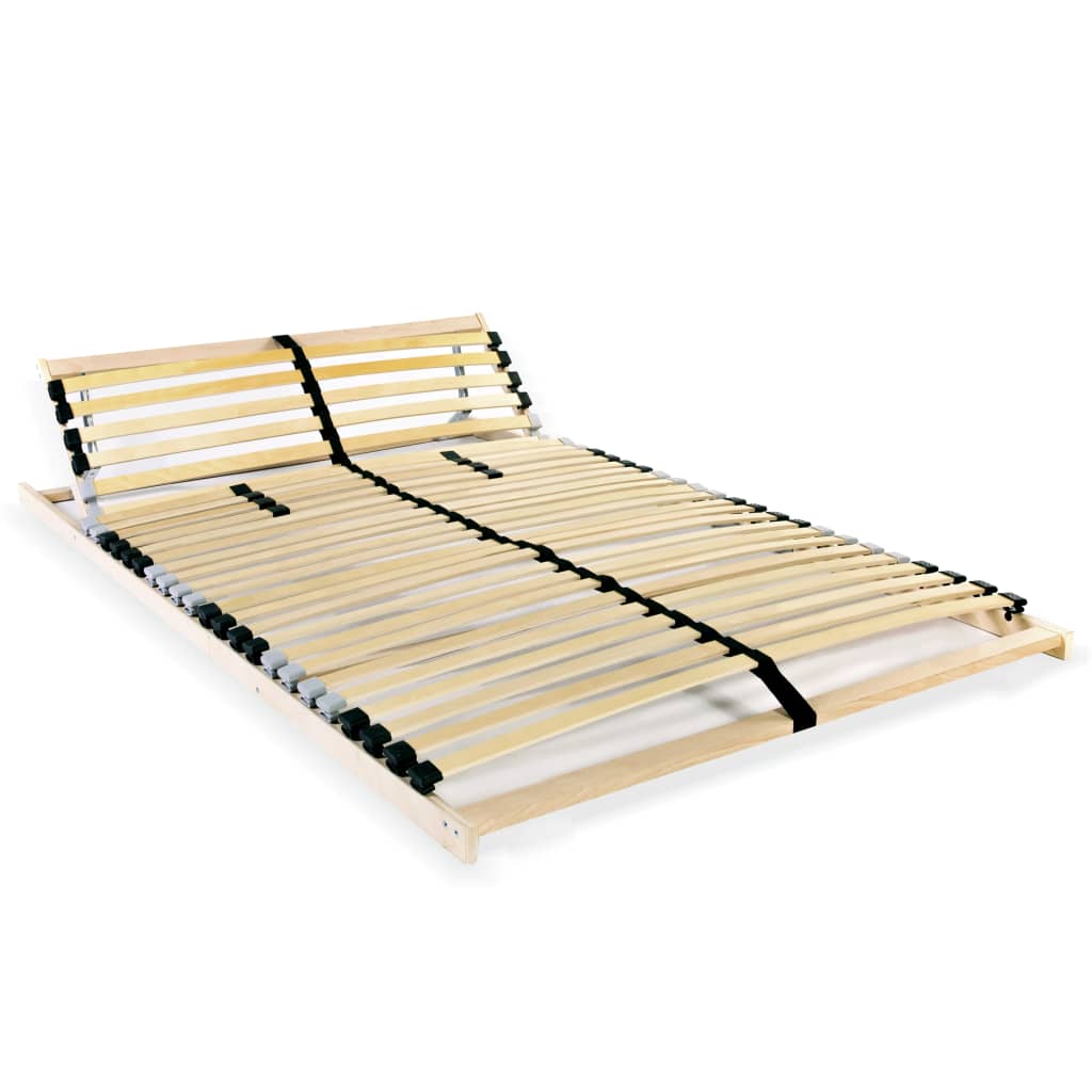 Slatted Bed Base with 28 Slats 7 Zones 100x200 cm - Decor Base