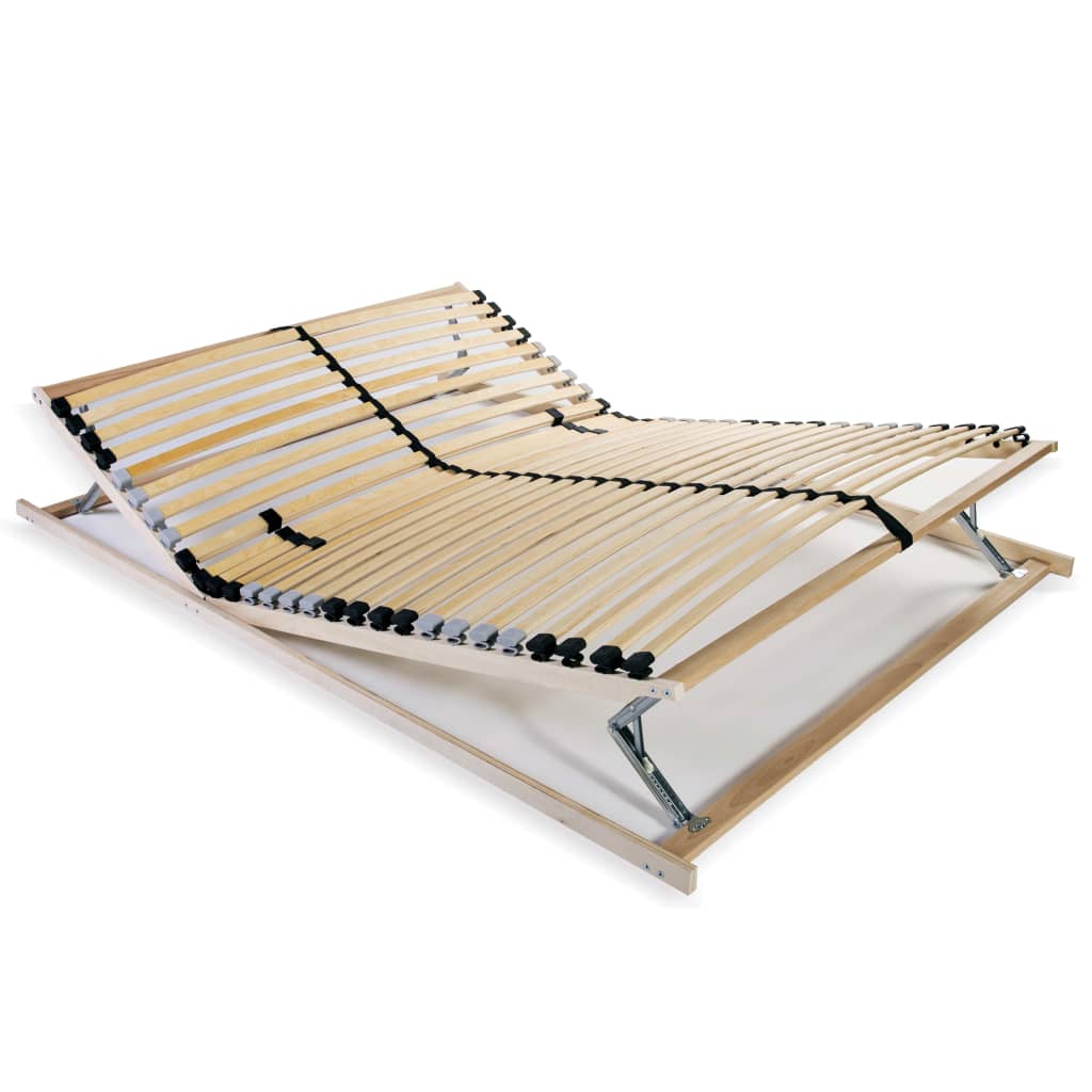 Slatted Bed Base with 28 Slats 7 Zones 120x200 cm - The Home Maker