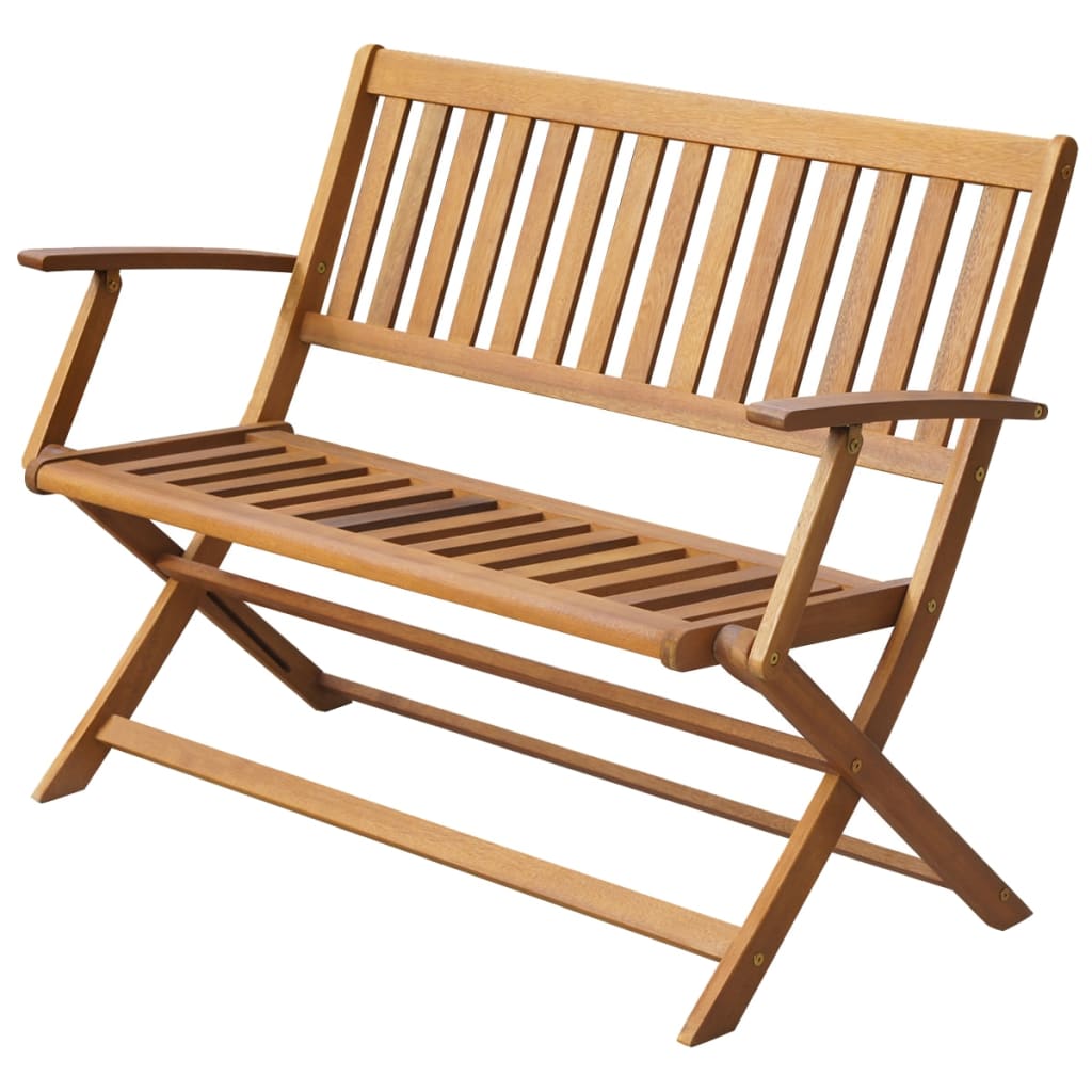 Garden Bench 120 cm Solid Acacia Wood - Merlin Deals