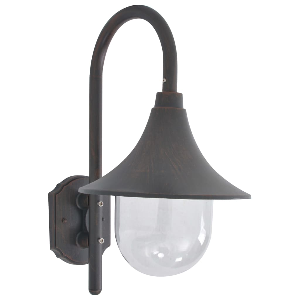 Garden Wall Lamp E27 42 cm Aluminium Bronze - Design Hut