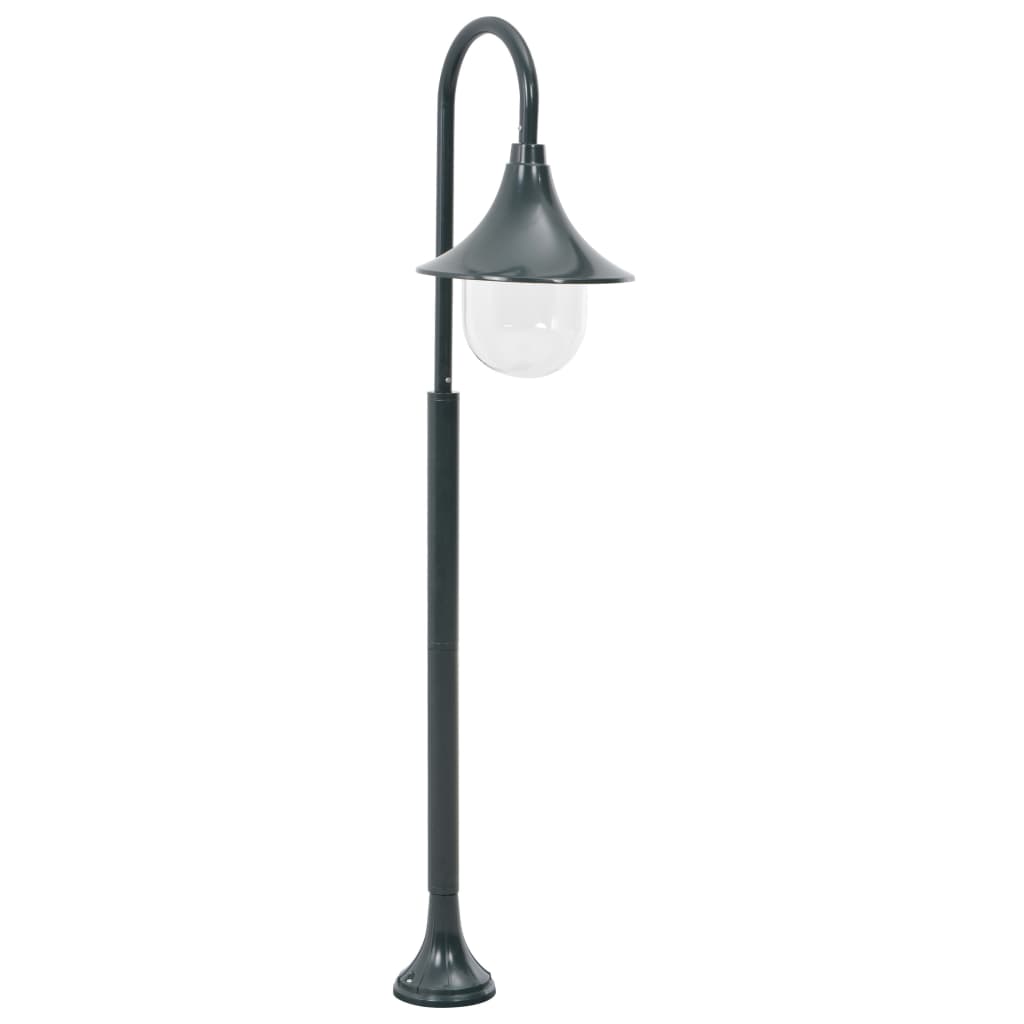 Garden Post Light E27 120 cm Aluminium Dark Green - Design Hut