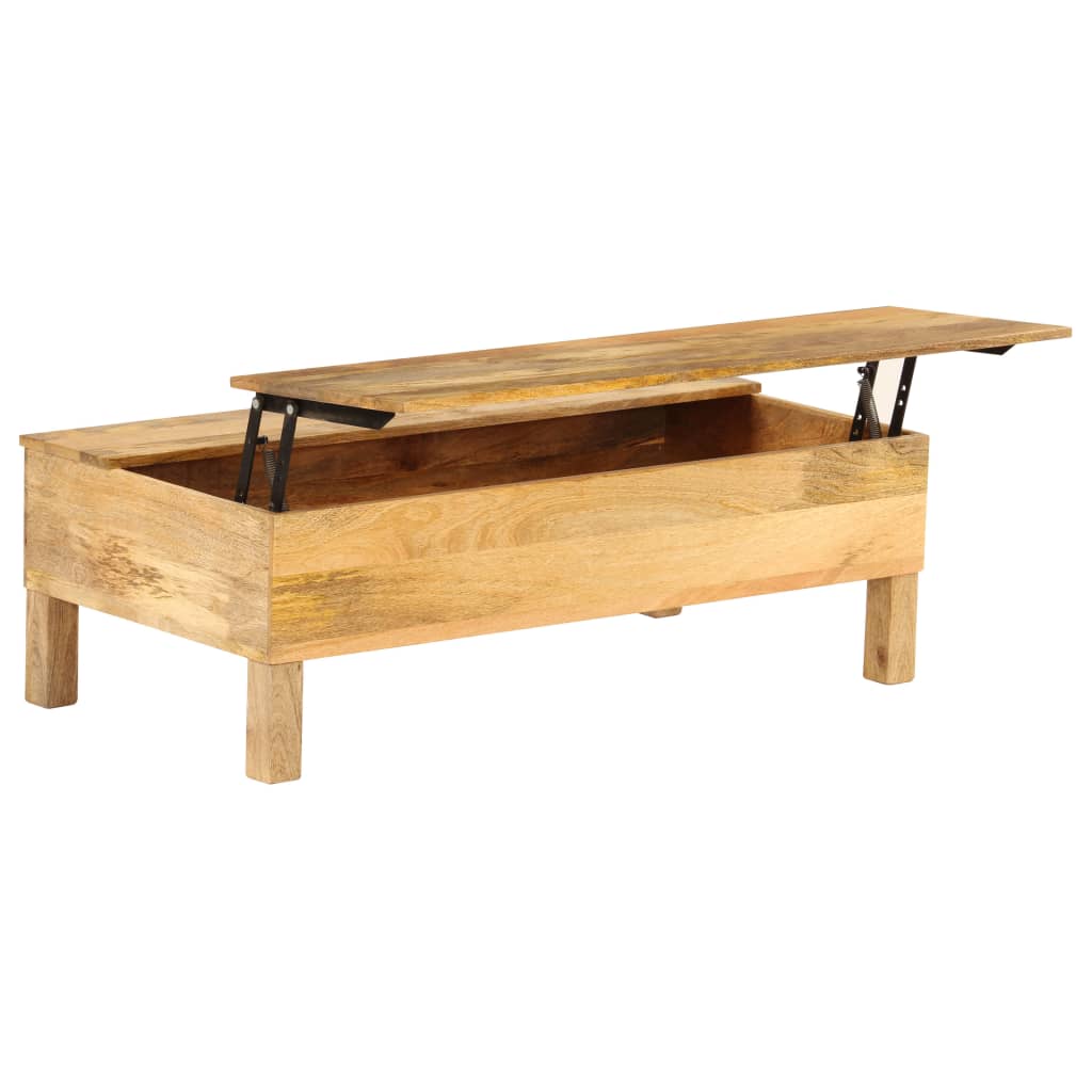 Coffee Table Solid Mango Wood 110x55x35 cm - All Things Good