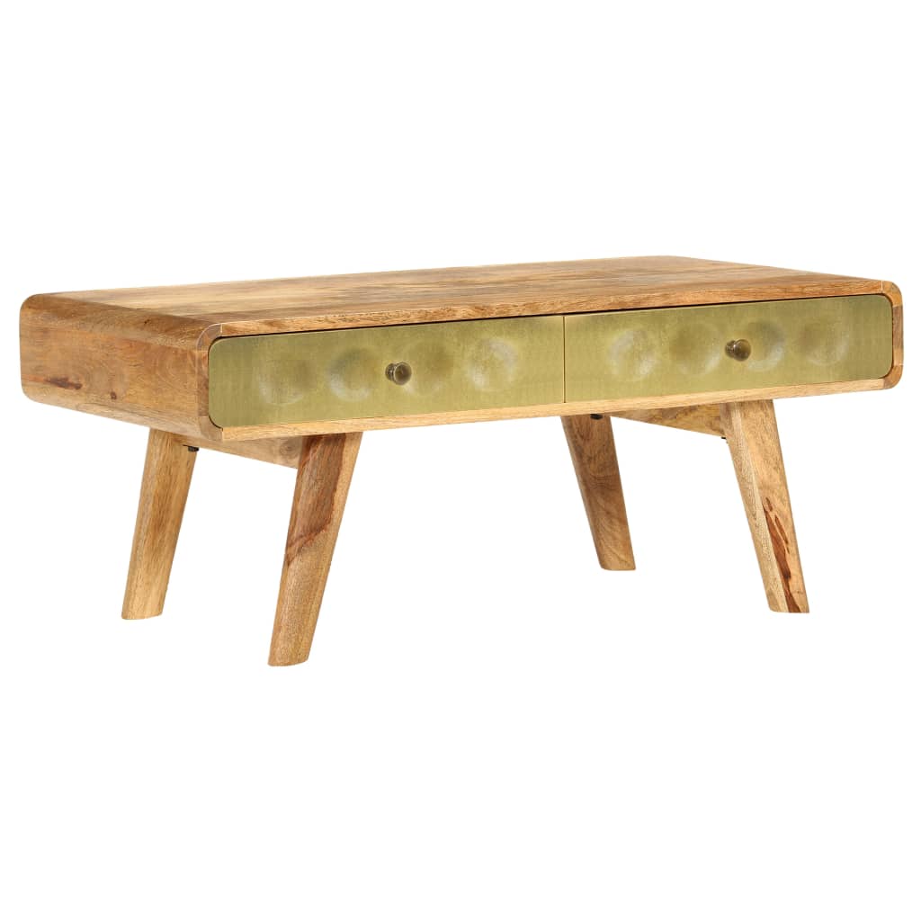 Coffee Table Solid Mango Wood 90x50x40 cm - Merkel Designers