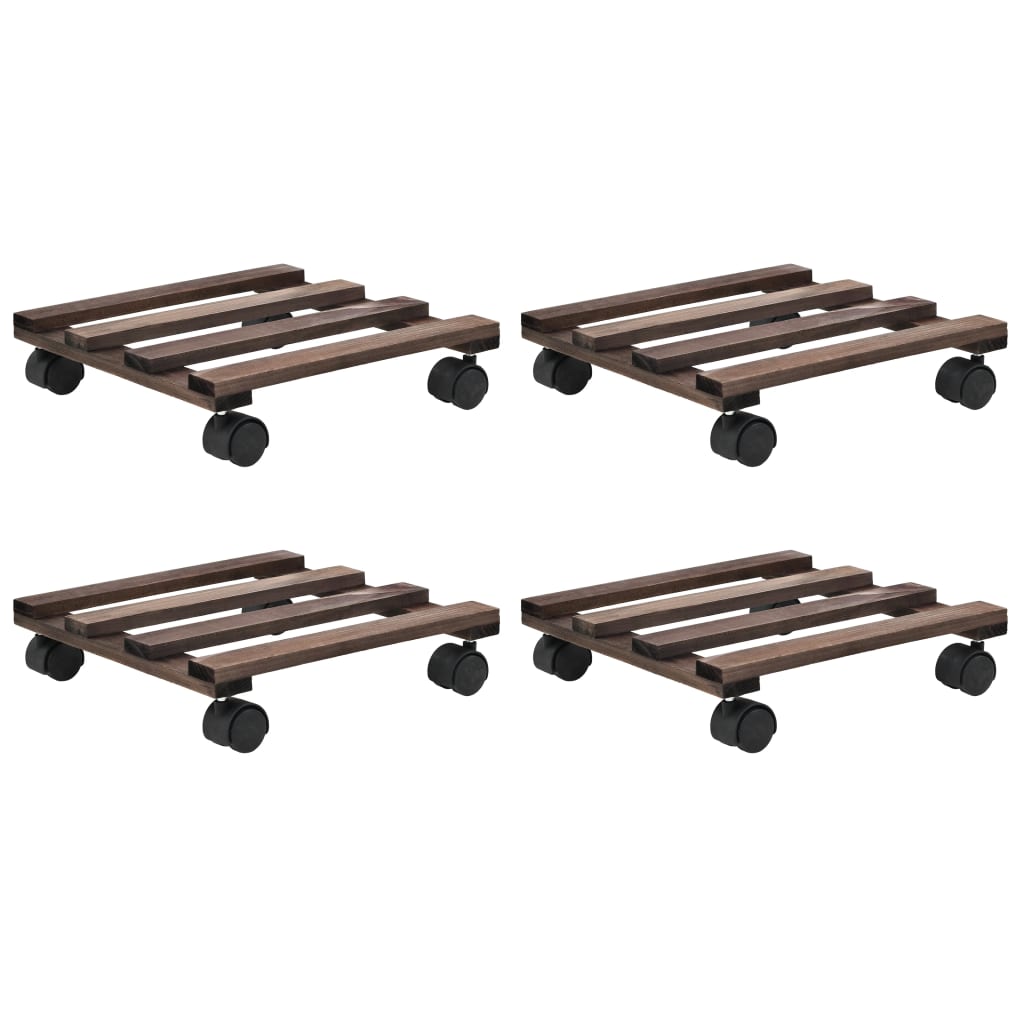 Plant Rollers 4 pcs Cedar Wood 25x25 cm - All Things Good