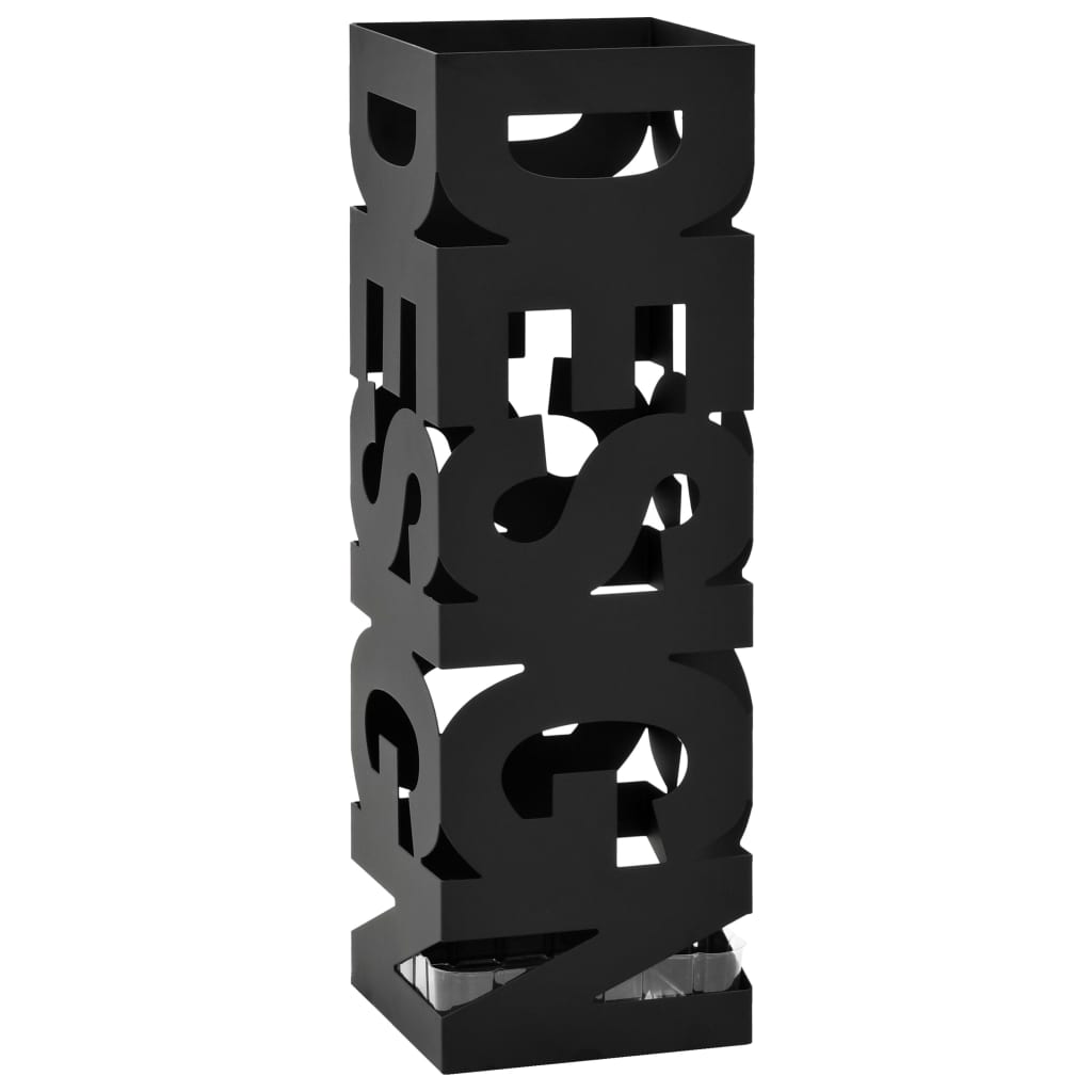 Umbrella Stand Design Steel Black - Design Hut