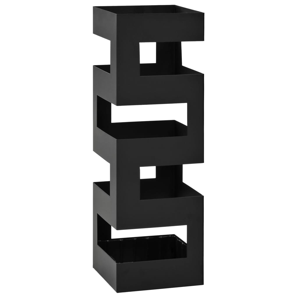 Umbrella Stand Tetris Steel Black - The Home Maker