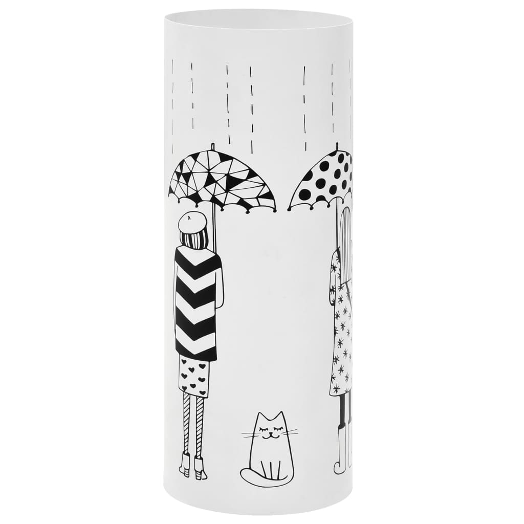 Umbrella Stand Women Steel White - Style and Chic