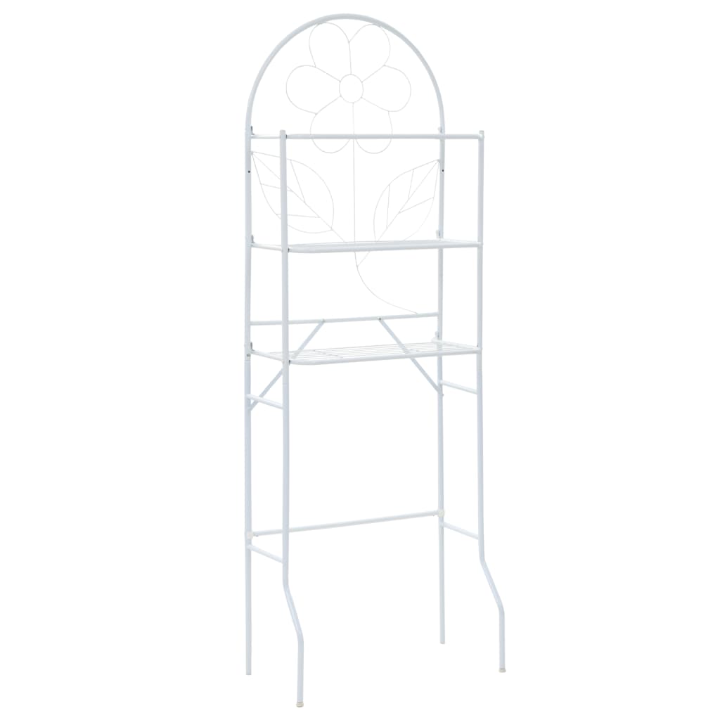 Toilet Rack White 60x33x174 cm - Tyrell & Tyrell