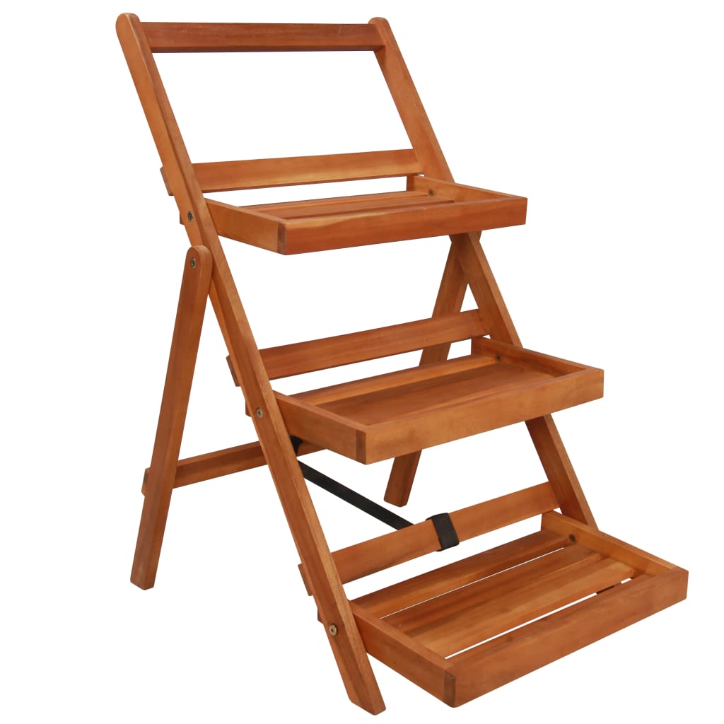 3-Tier Plant Stand 50x63x80 cm Solid Acacia Wood - Tyrell & Tyrell
