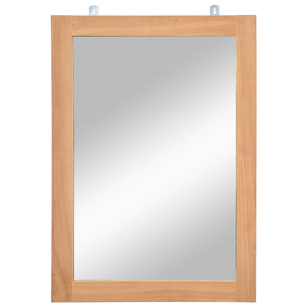 Wall Mirror Solid Teak 50x70 cm - Decor Base