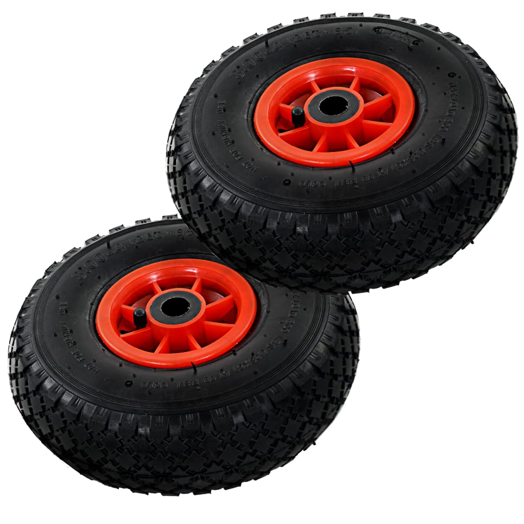 Sack Truck Wheels 2 Pcs Rubber 3.00-4 245x82 - R and M Furniture