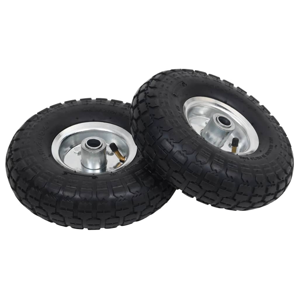 Sack Truck Wheels 2 Pcs Rubber 4.10/3.50-4 260x83 - Style and Chic