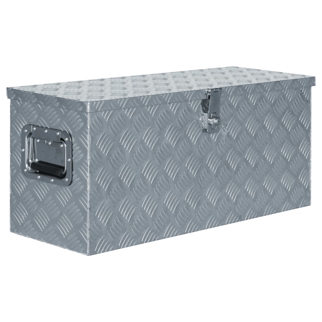 Aluminium Box 80x30x35 cm Silver - The Home Maker