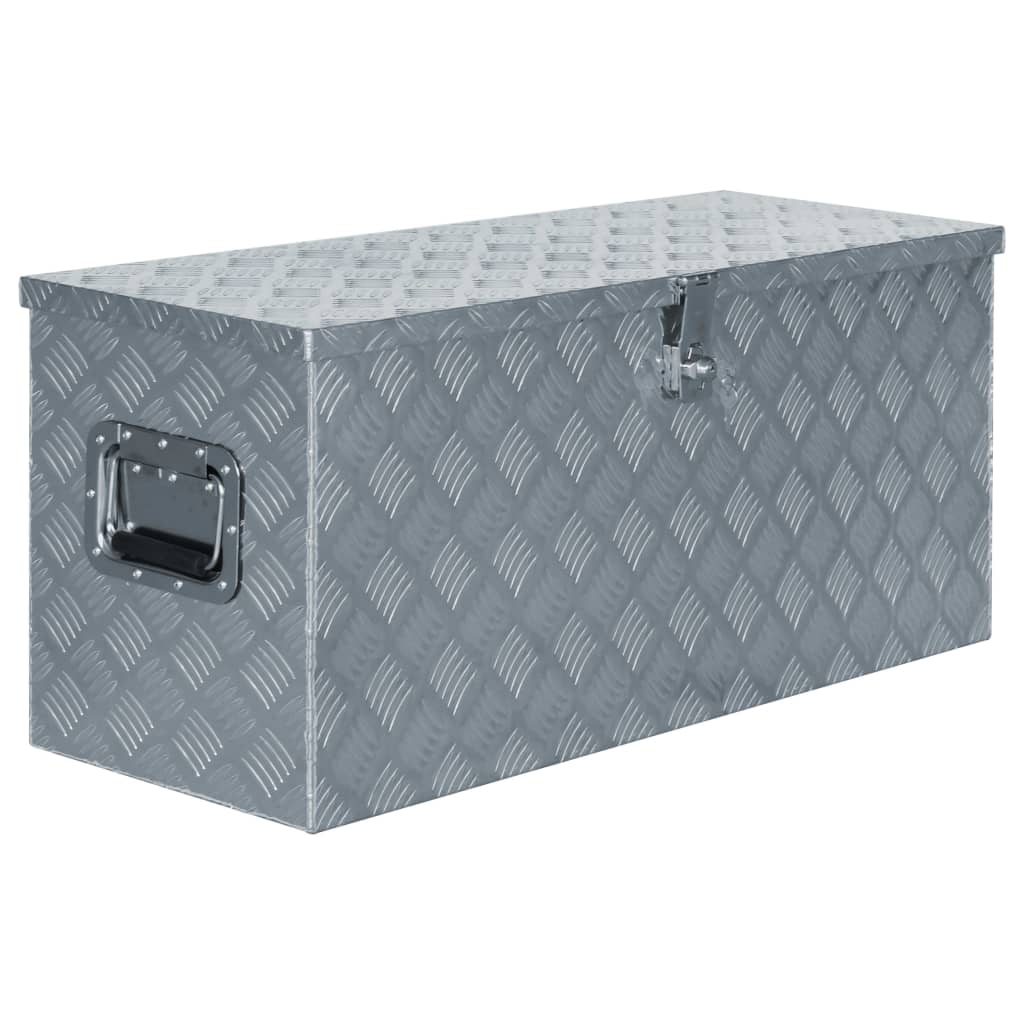 Aluminium Box 90.5x35x40 cm Silver - Design Hut