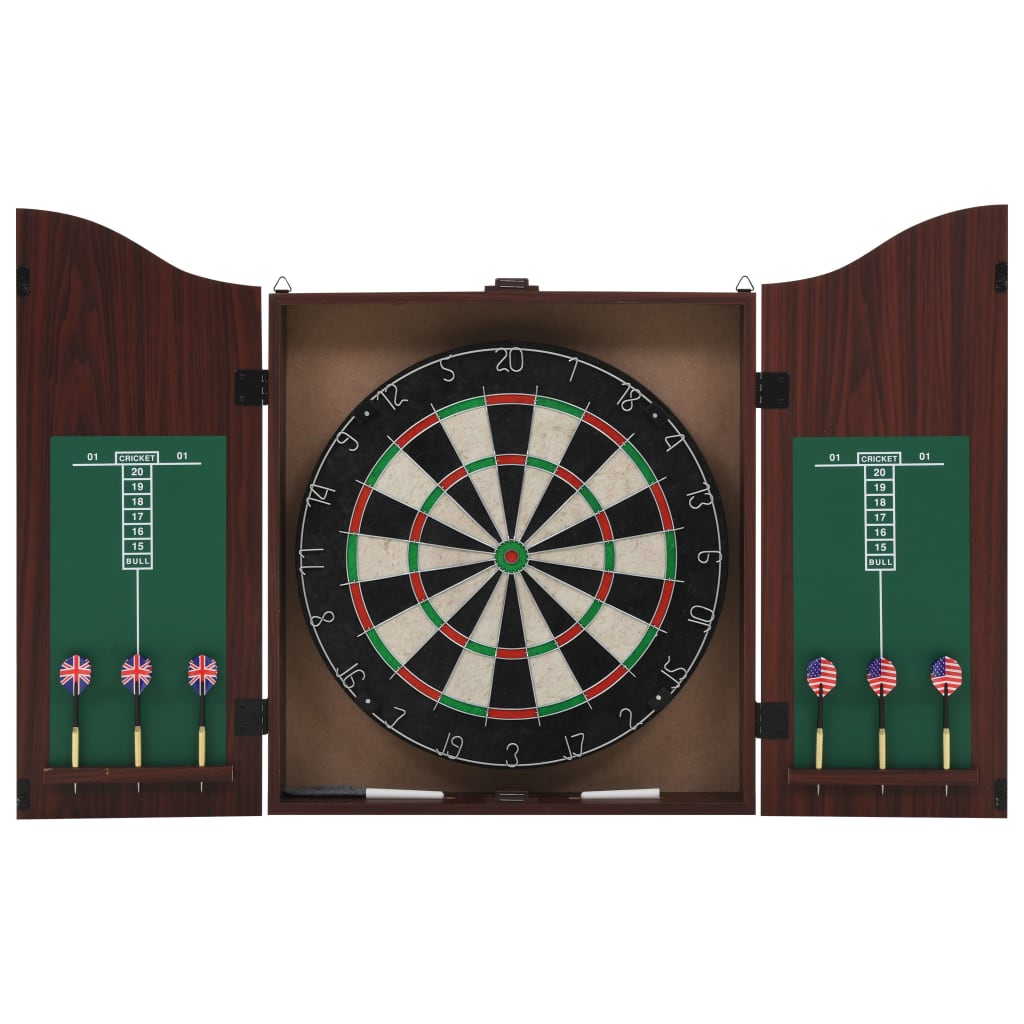 Professional Dart Set with Dartboard and Cabinet Sisal Steel - Style and Chic